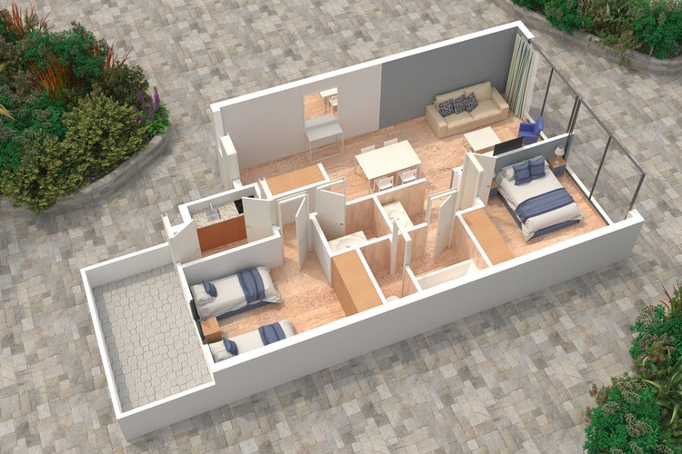 Appartement (2 chambres) 4/6 appartements magic atrium plaza benidorm Appartement (2 chambres) 4/6 appartements magic atrium plaza benidorm