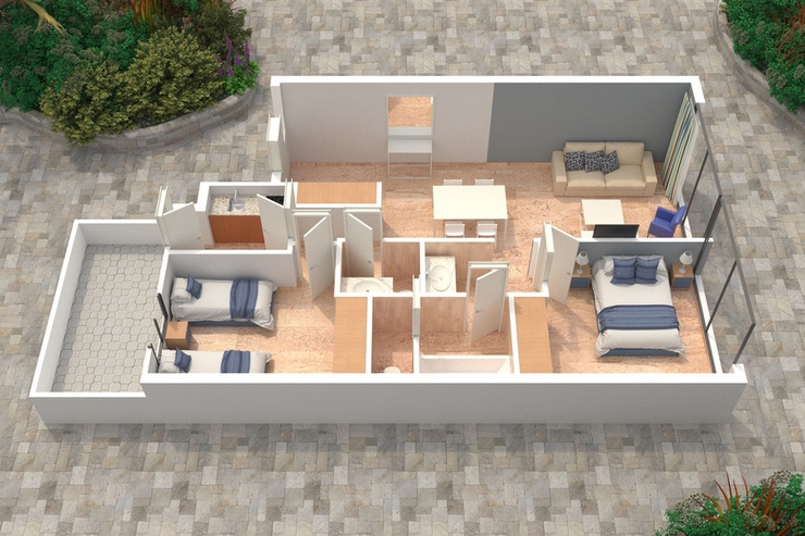Appartement (2 chambres) 4/6 appartements magic atrium plaza benidorm Appartement (2 chambres) 4/6 appartements magic atrium plaza benidorm